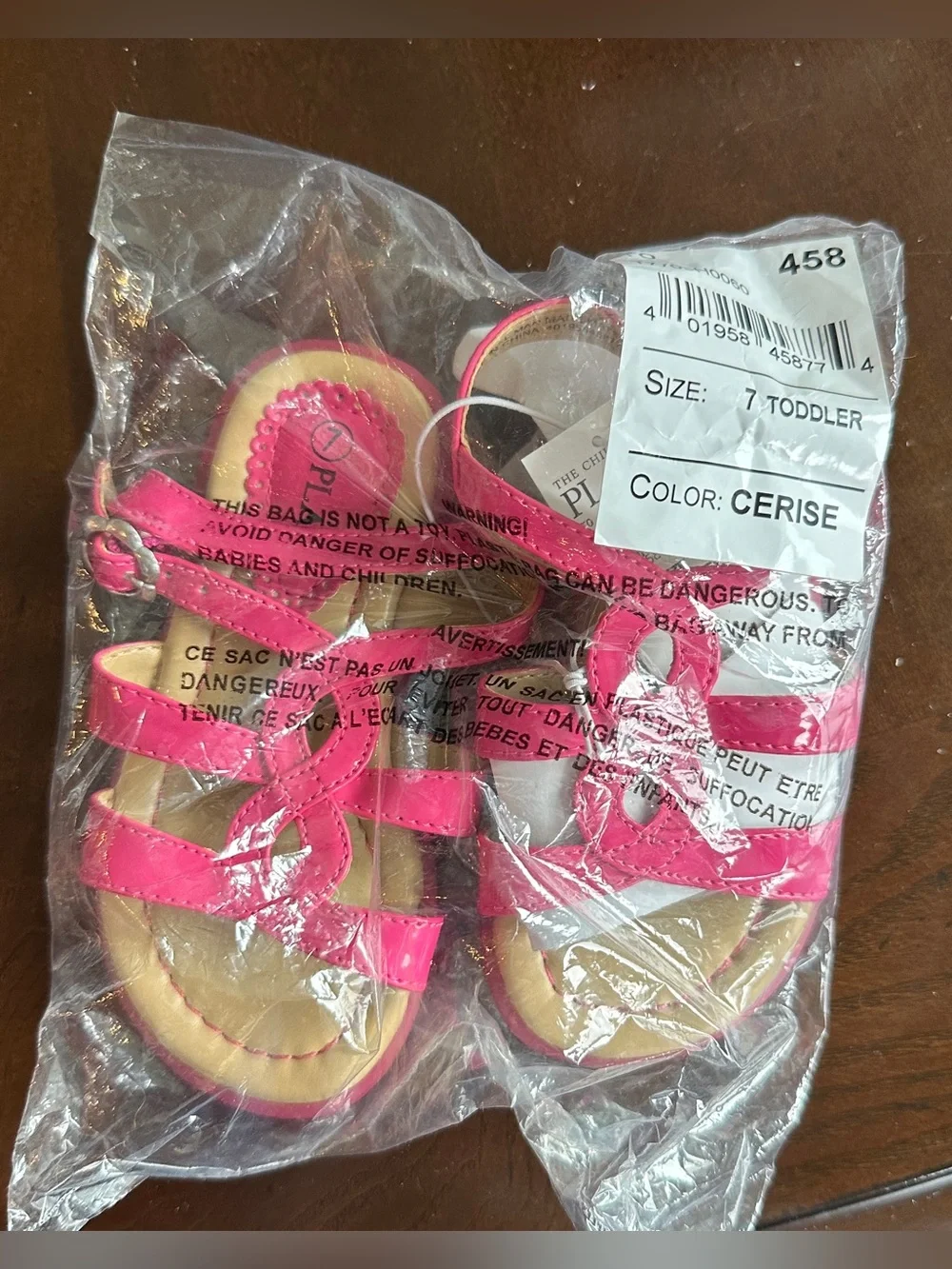 NWT The Children’s Place Pink Sandals, Toddler/Little Girls‎ 7